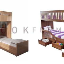 تخت خواب دو طبقه؛ راهکاری هوشمندانه برای استفاده بهینه از فضا